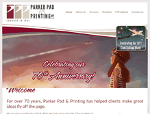 Tablet Screenshot of parkerpad.com